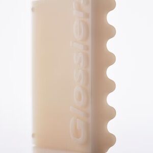 NWT GLOSSIER WAVY TRAY CUBE TRANSLUCENT CLEAR LUCITE ACRYLIC SOAP DISH